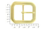 1 1/2" Solid Brass Centerbar Buckle