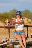 Cobalt & Silver Athletic Roper Hat