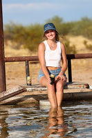 Cobalt & Silver Athletic Roper Hat