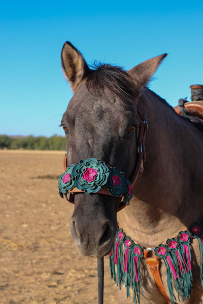 Floral Bronc Halter