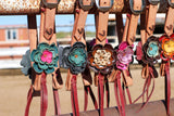 Leather Flower Headstalls