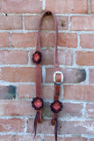 Leather Flower Headstall