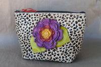 Cowhide Makeup Bag
