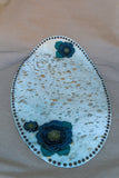 15 x 25 Oval Cowhide Centerpiece